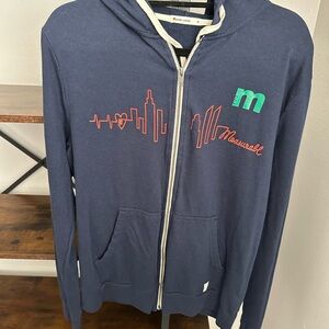 NWOT Marine Layer Mens zip up hoodie Navy Blue  Sz M